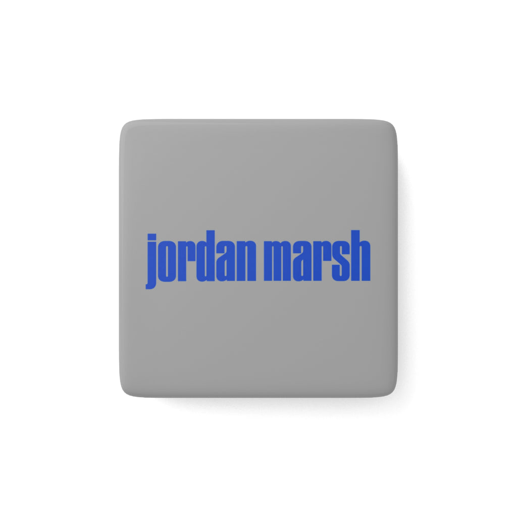 Jordan Marsh Square Porcelain Fridge Magnet