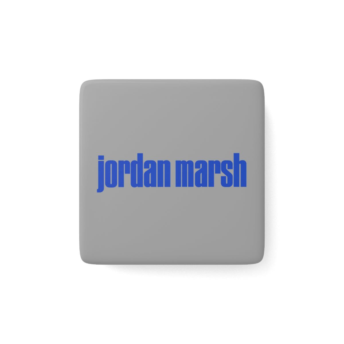 Jordan Marsh Square Porcelain Fridge Magnet