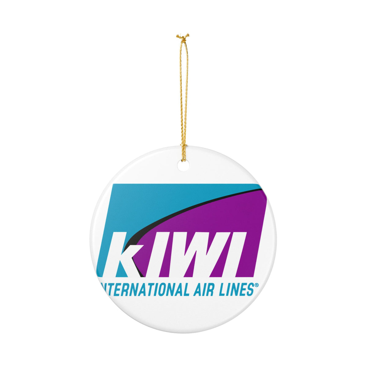 Kiwi International Air Lines Ceramic Ornament