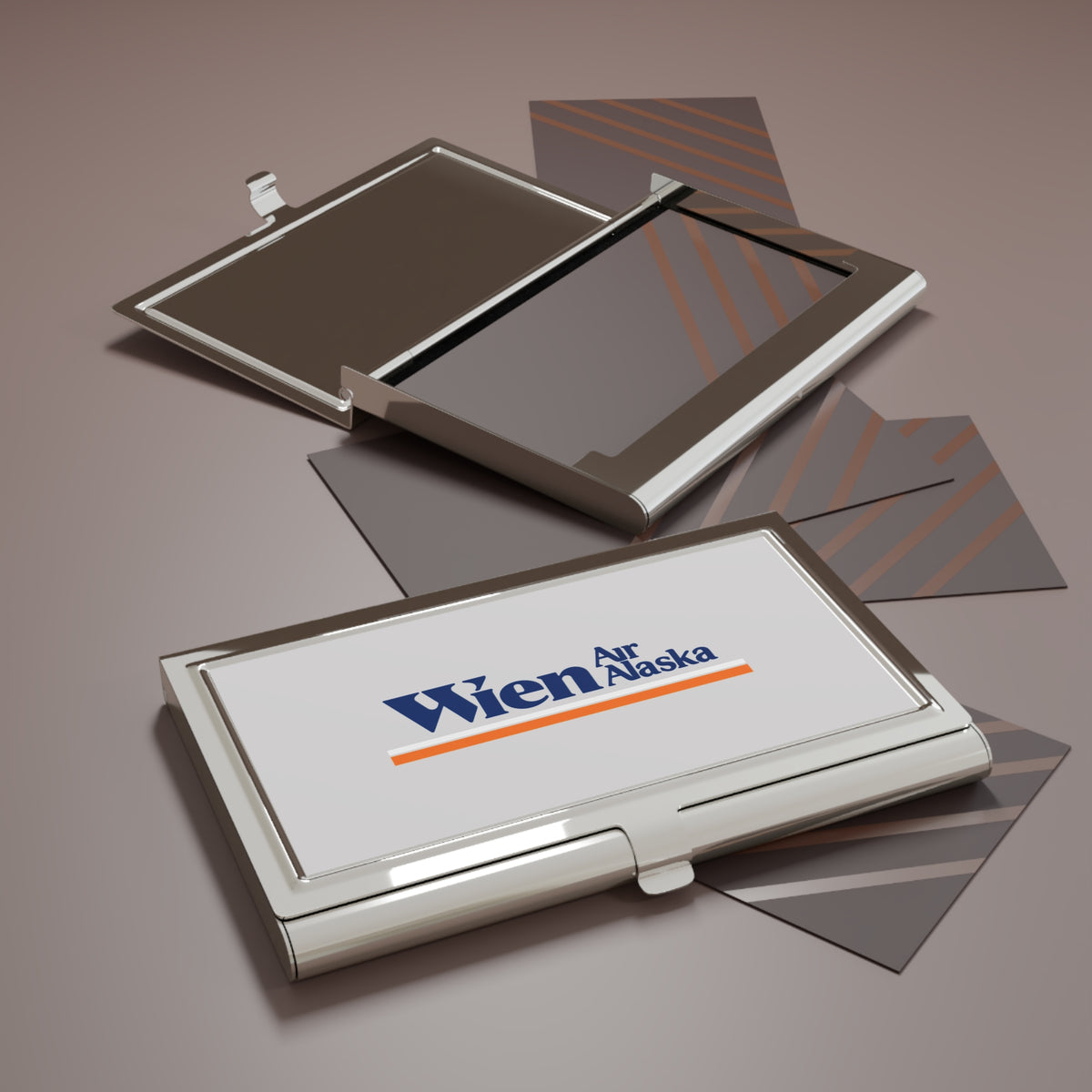 Wien Air Alaska Metal Business Card Holder