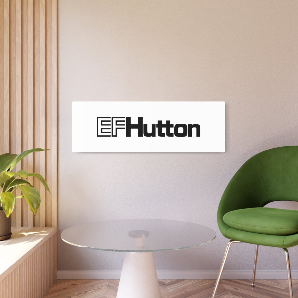 E. F. Hutton Metal Sign