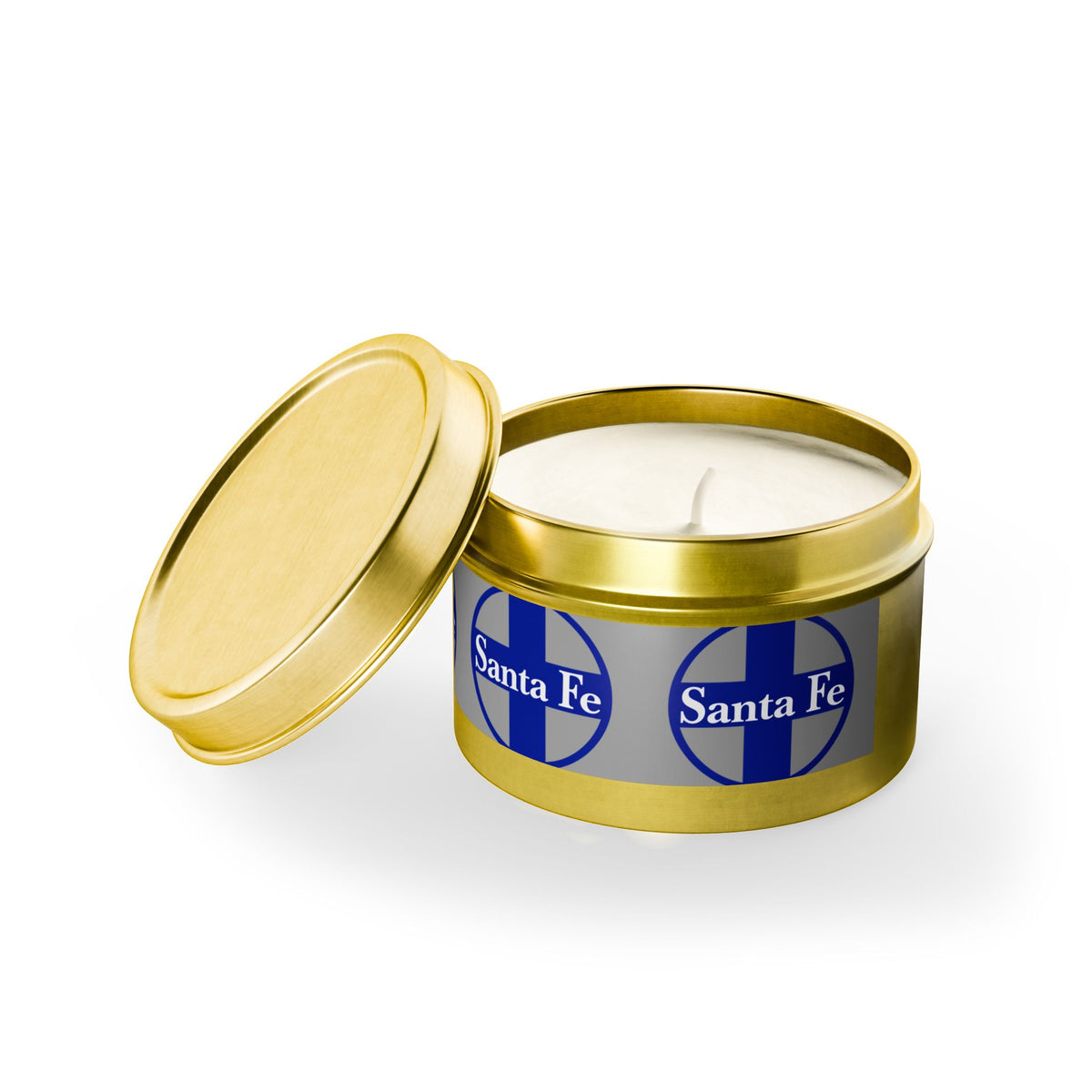 Atchison Topeka and Santa Fe Railway Tin Candle