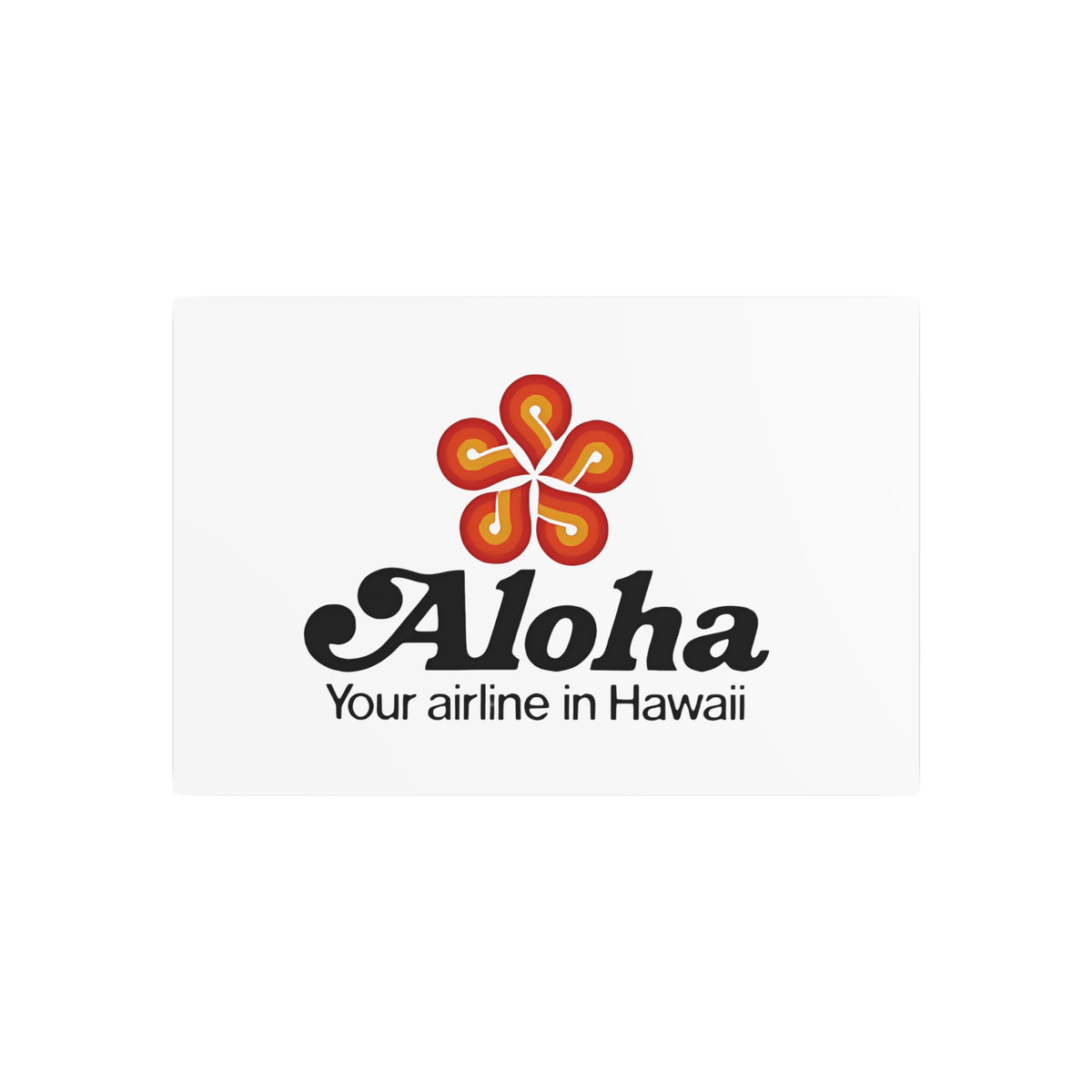 Aloha Airlines Metal Sign