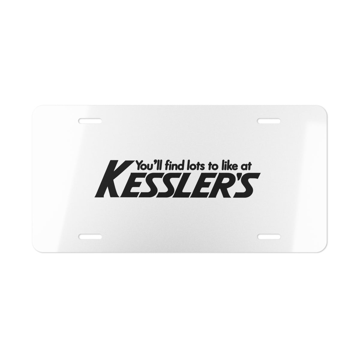 Kessler's Vanity License Plate