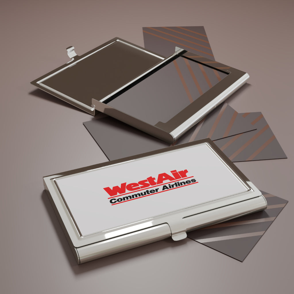 WestAir Commuter Airlines Metal Business Card Holder