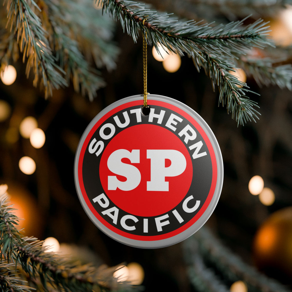 Southern Pacific Railroad Ceramic Ornament