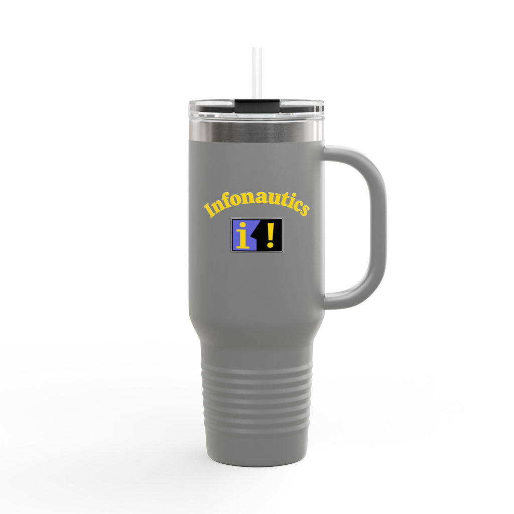 Infonautics 40oz Insulated Travel Mug Stainless Tumbler