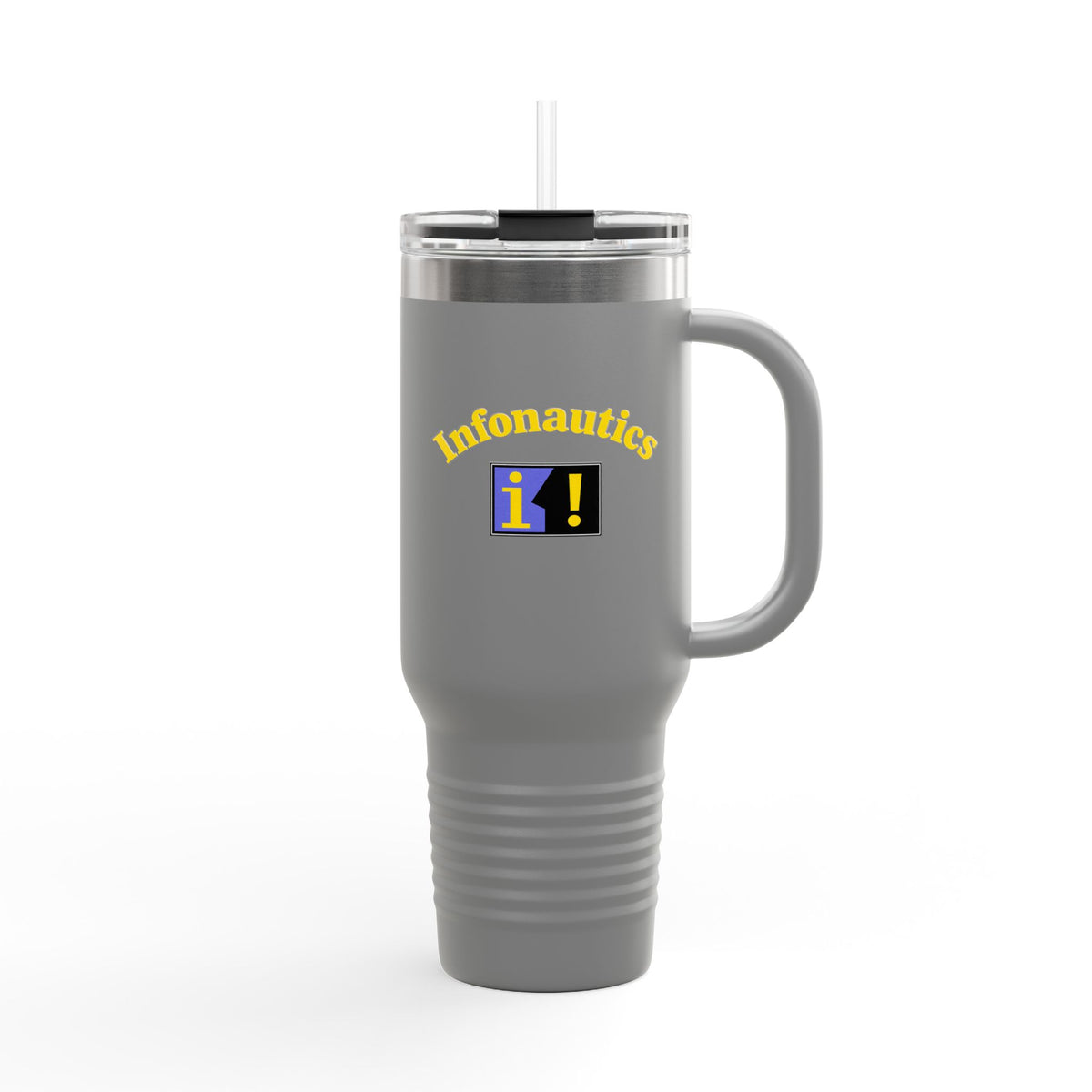 Infonautics 40oz Insulated Travel Mug Stainless Tumbler
