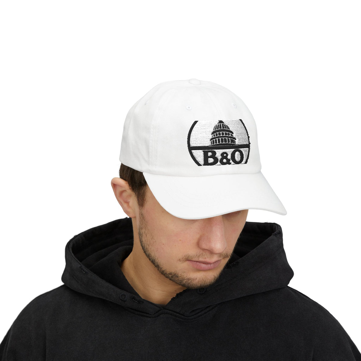 Baltimore and Ohio Railroad Embroidered Dad Cap Hat