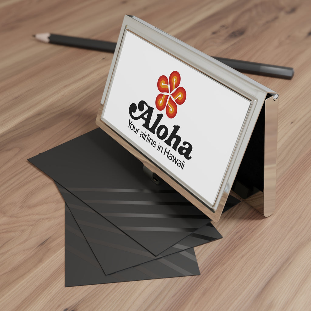Aloha Airlines Metal Business Card Holder
