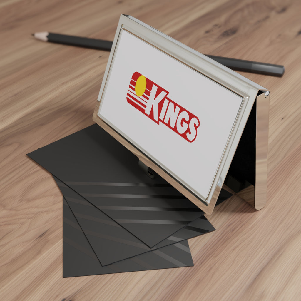 King's Department Stores Metal Business Card Holder