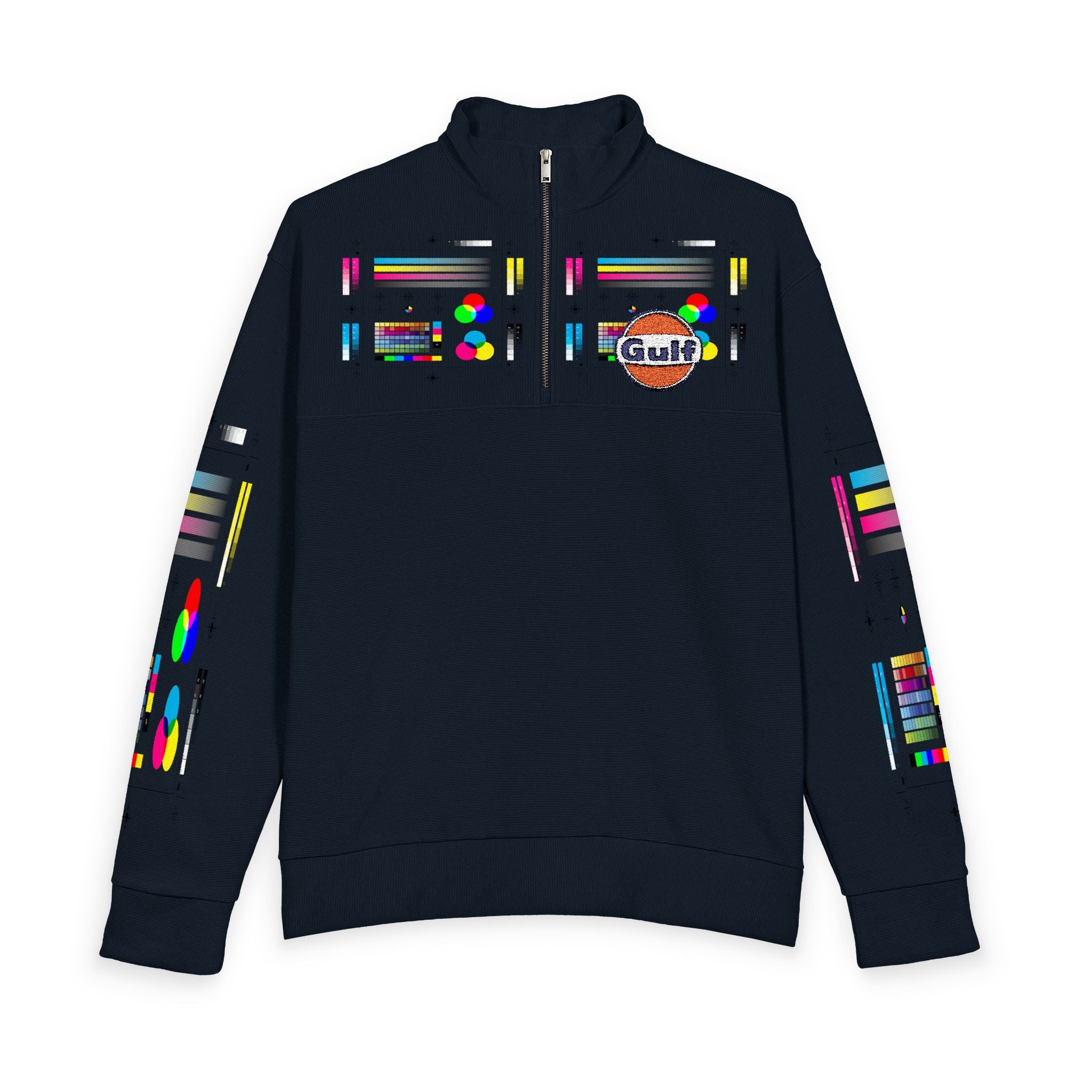 Gulf Oil Heavy Knit Quarter-Zip Sweatshirt