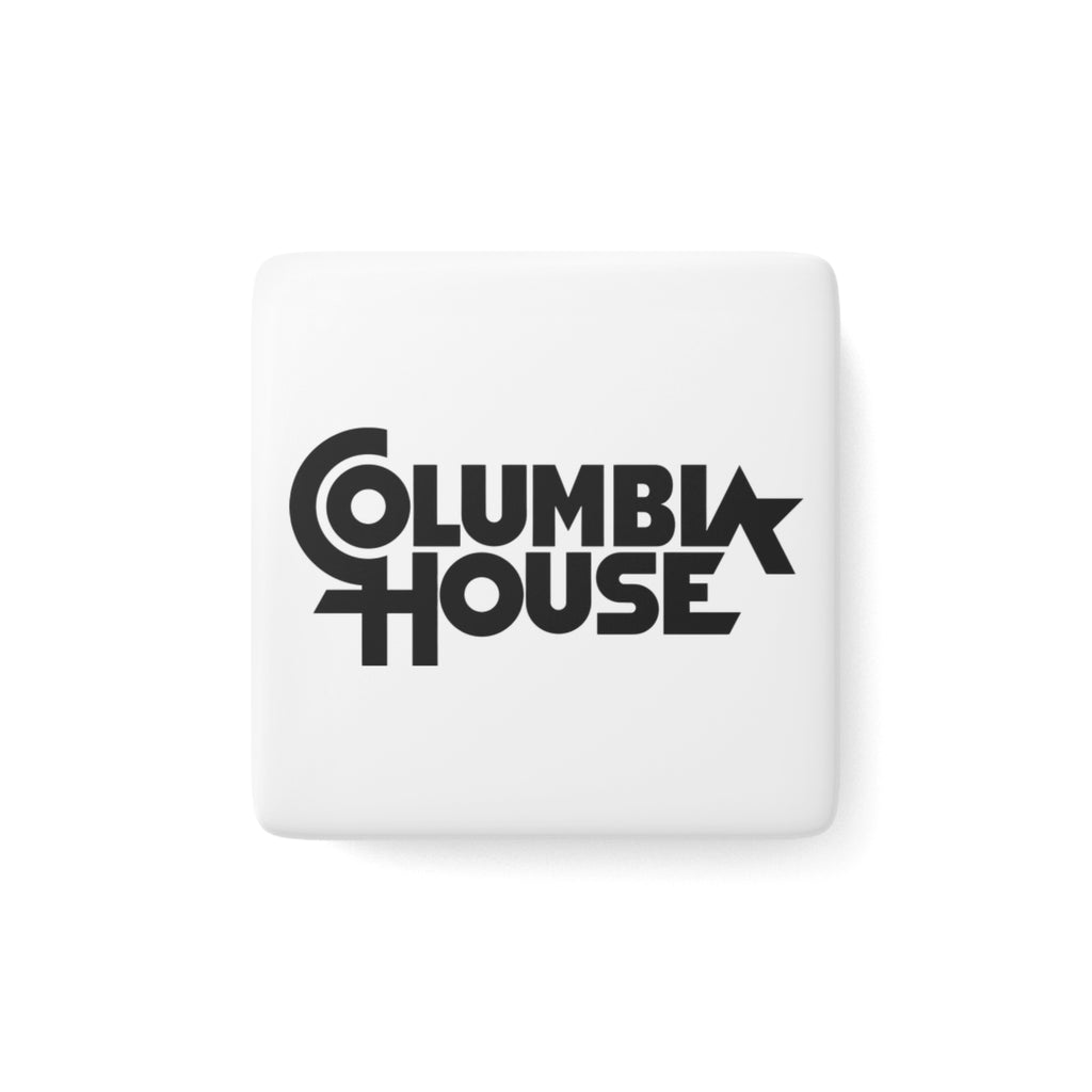Columbia House Square Porcelain Fridge Magnet