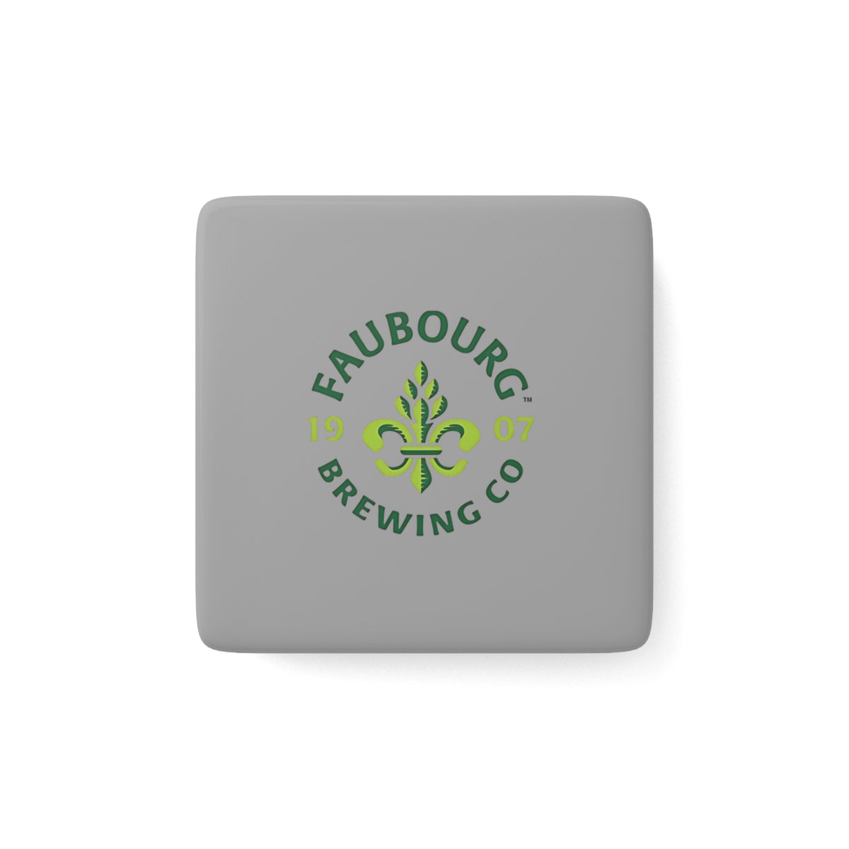 Faubourg Brewing Square Porcelain Fridge Magnet