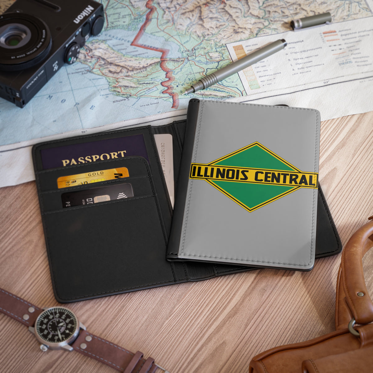 Illinois Central Railroad Passport Cover