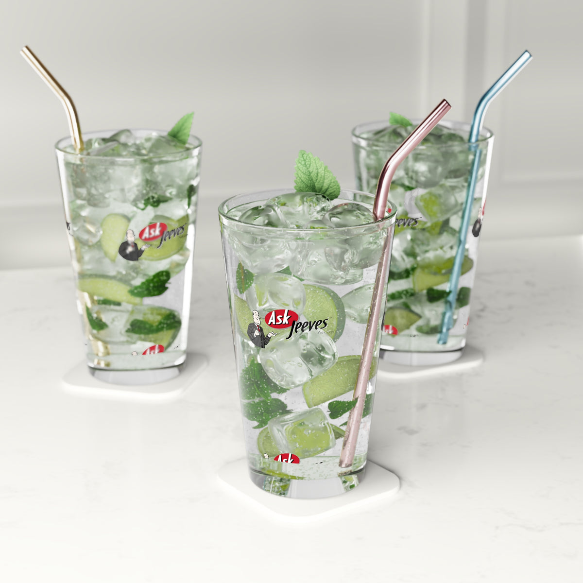 Ask Jeeves 16oz Pint Glass
