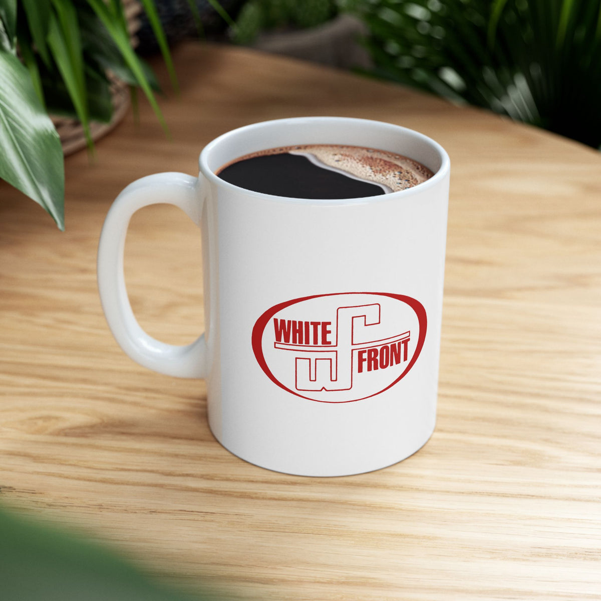 White Front Ceramic Coffee Mug