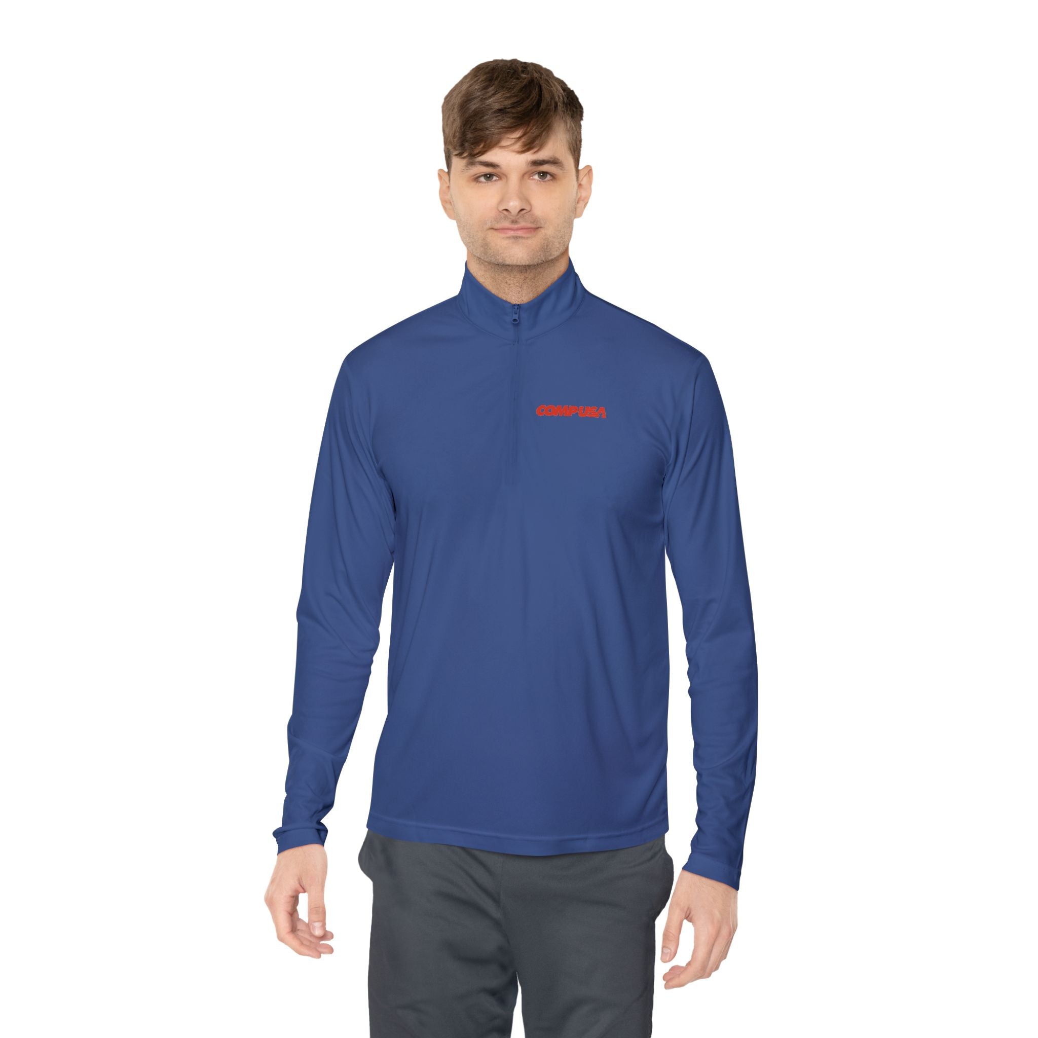 CompUSA Unisex Quarter Zip Pullover