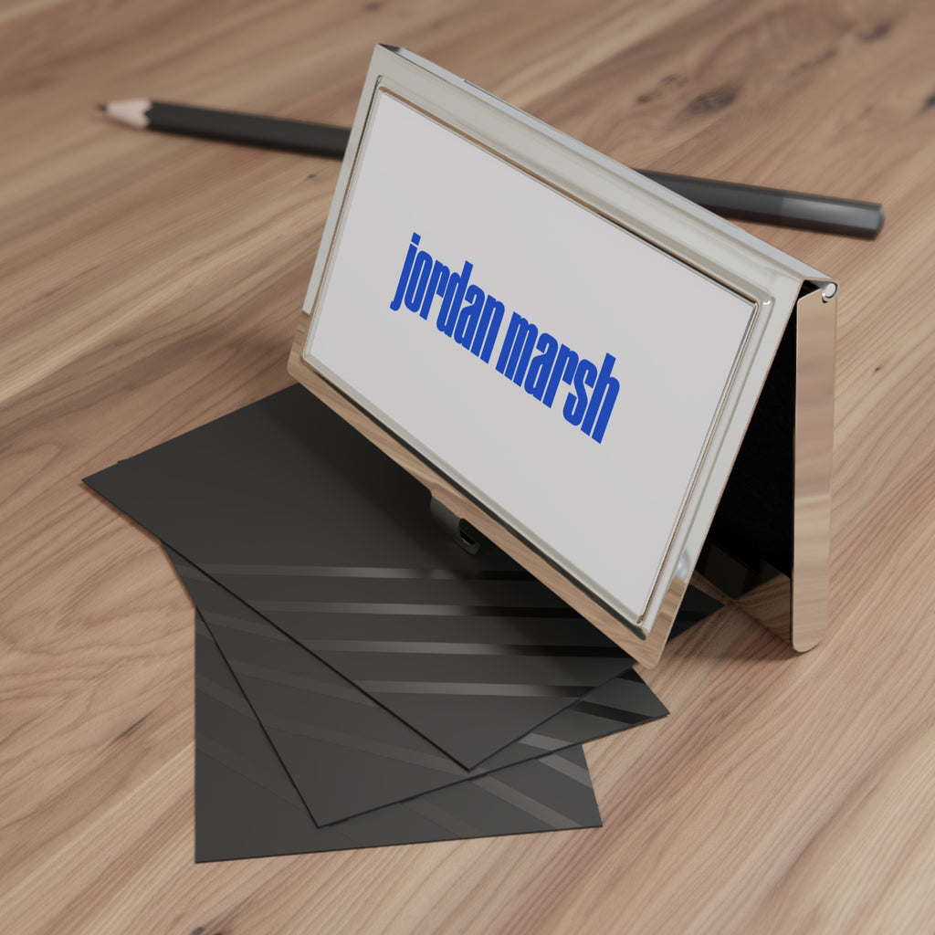 Jordan Marsh Metal Business Card Holder
