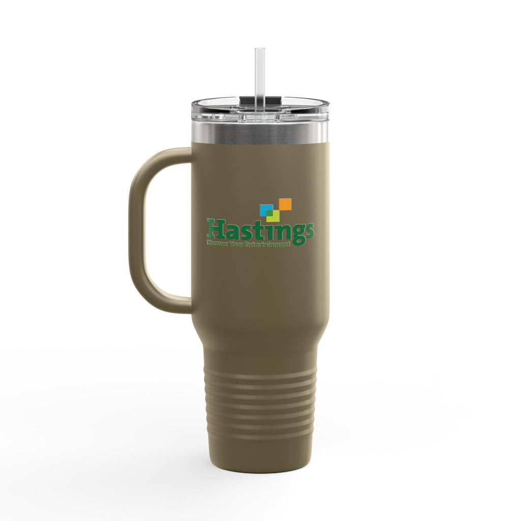 Hastings Entertainment 40oz Insulated Travel Mug Stainless Tumbler