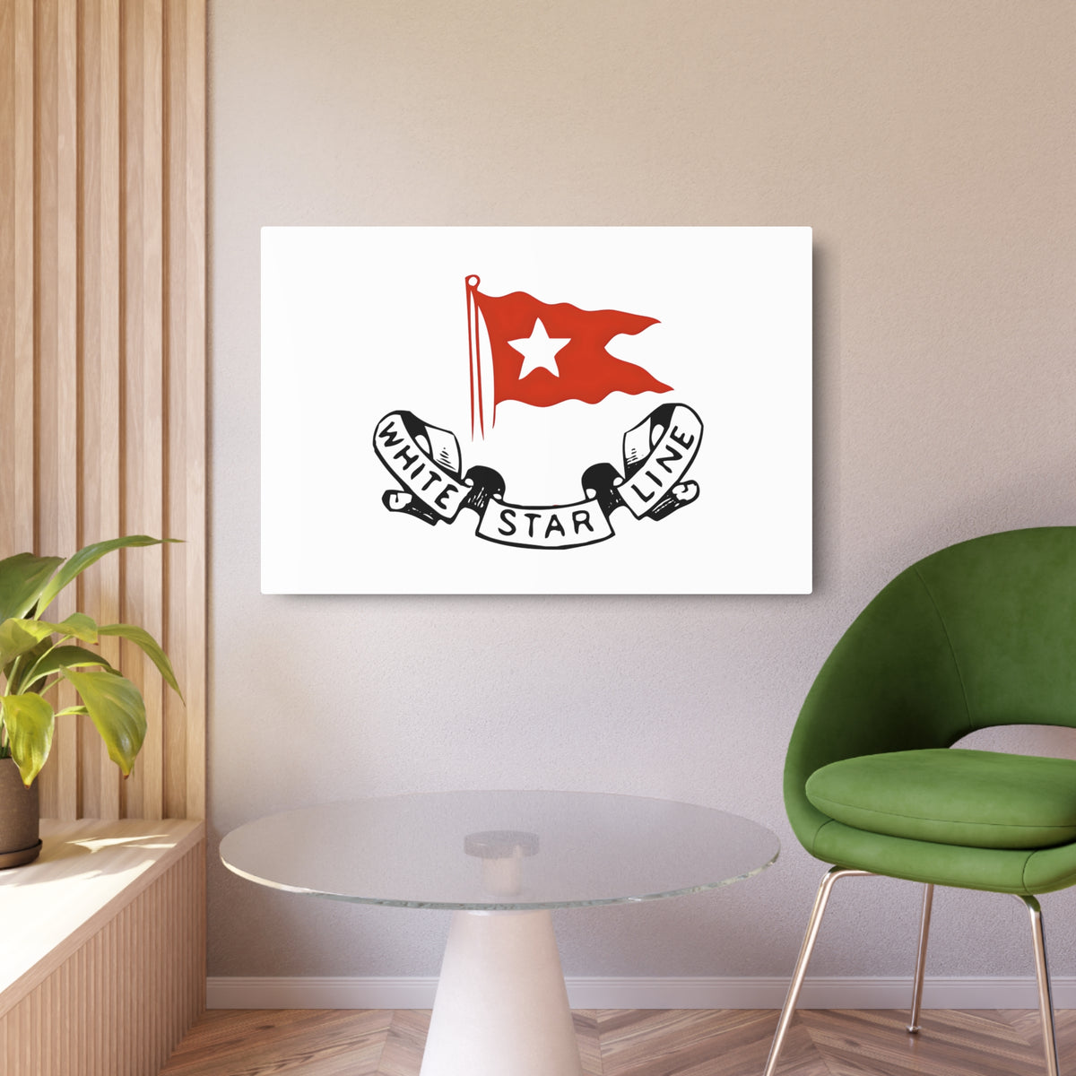 White Star Line Metal Sign