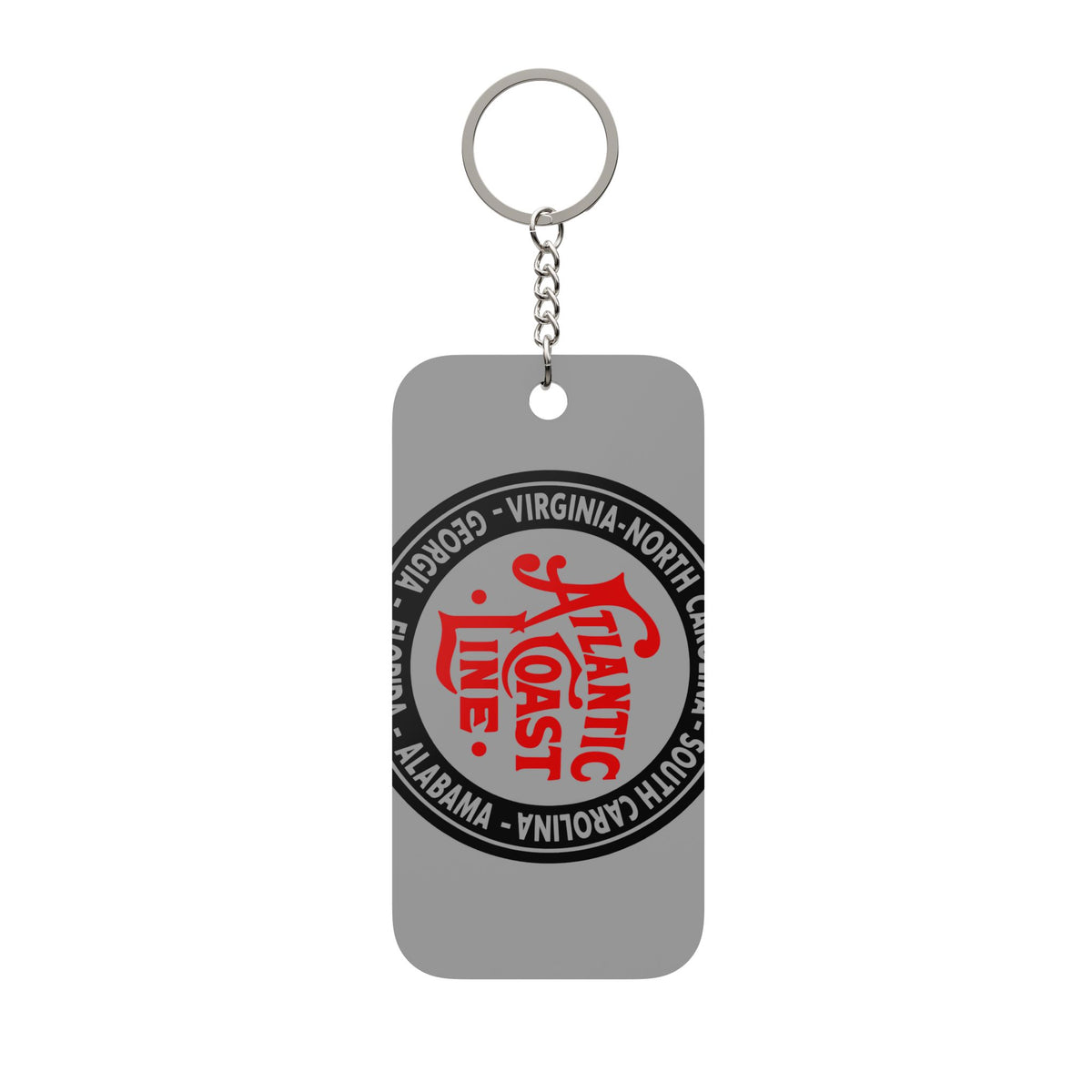 Atlantic Coast Line Railroad Double-Sided Keychain Charm