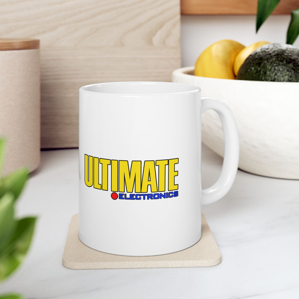 Ultimate Electronics Ceramic Coffee Mug
