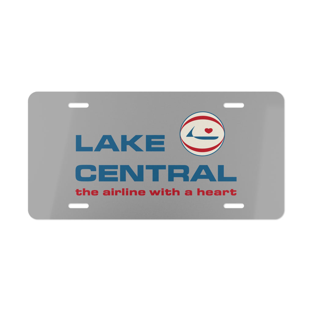 Lake Central Airlines Vanity License Plate