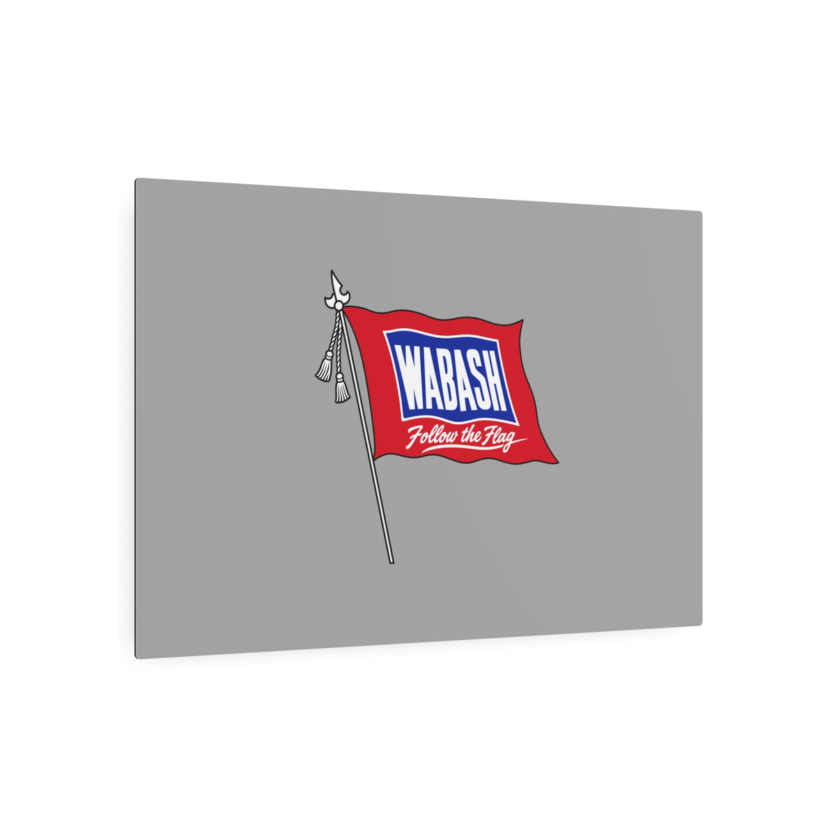 Wabash Railroad Metal Sign
