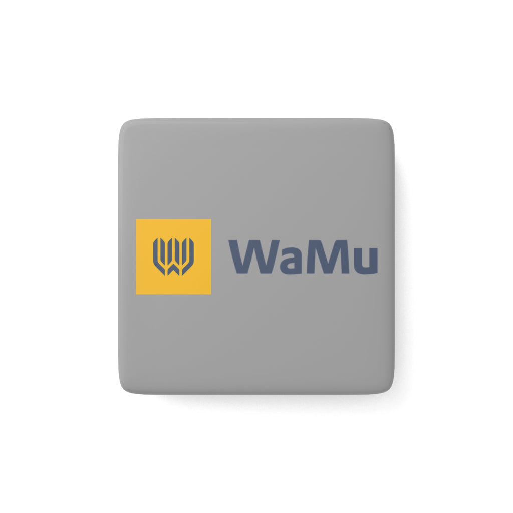 Washington Mutual (WaMu) Square Porcelain Fridge Magnet