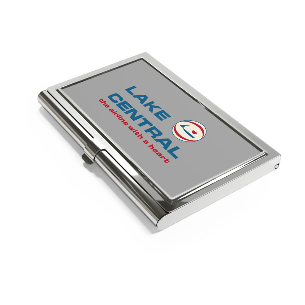 Lake Central Airlines Metal Business Card Holder