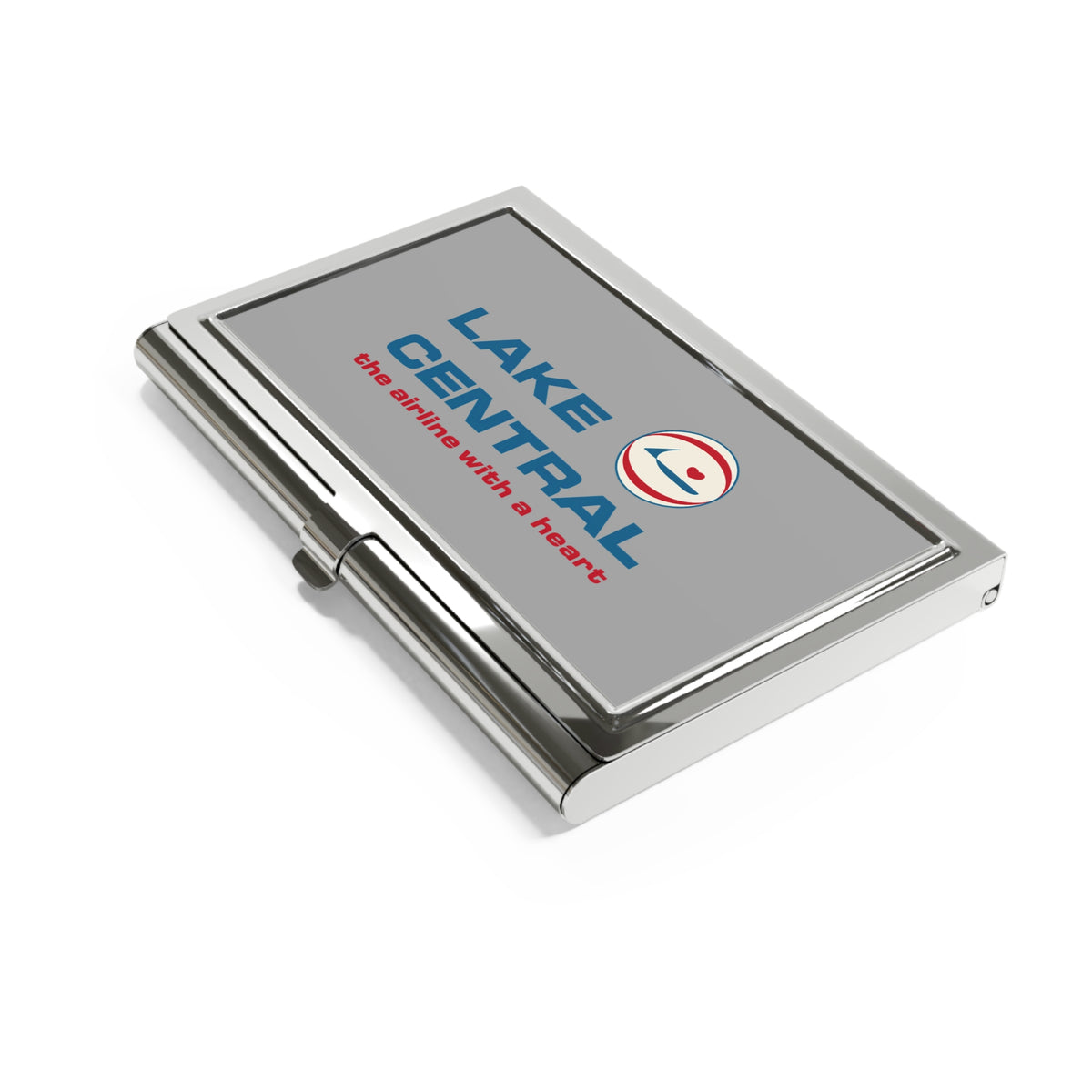 Lake Central Airlines Metal Business Card Holder