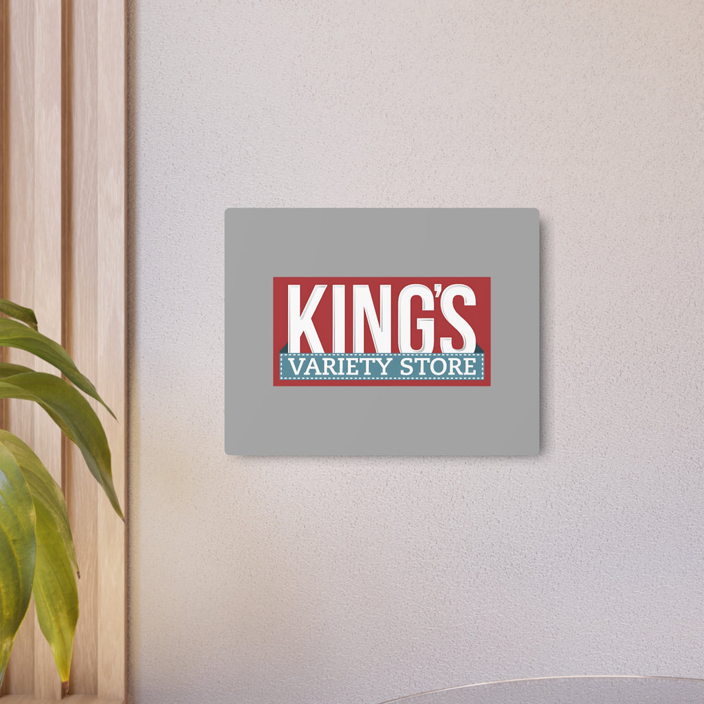 King's Variety Store Metal Sign