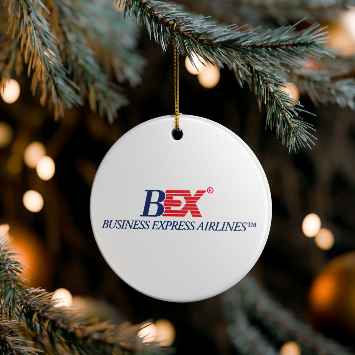 Business Express Airlines Ceramic Ornament