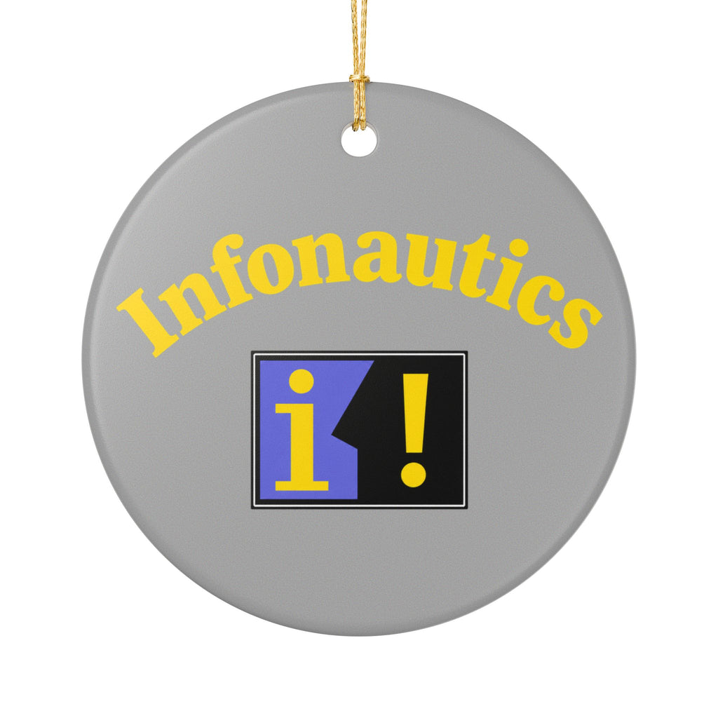 Infonautics Ceramic Ornament