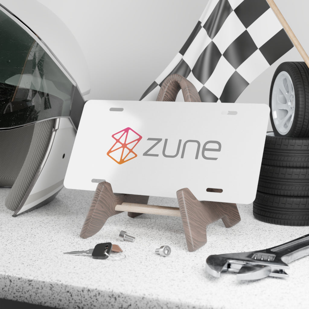 Zune Vanity License Plate