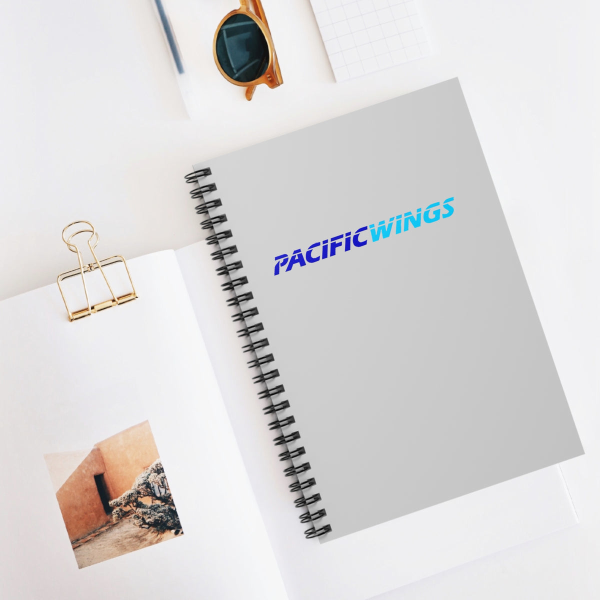 Pacific Wings Spiral Notebook