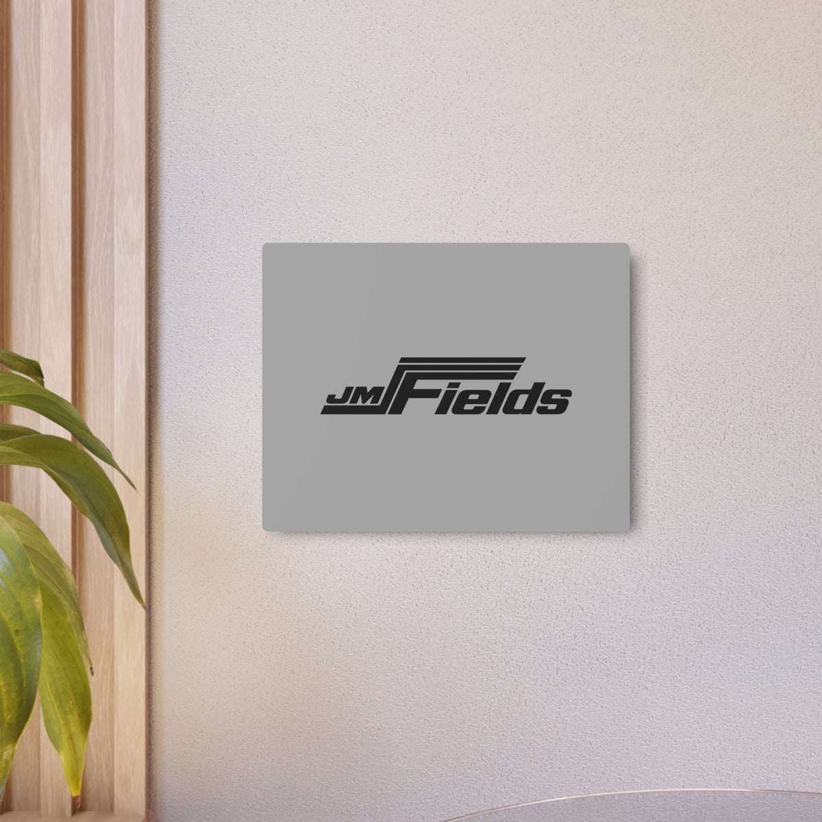 J.M. Fields Metal Sign