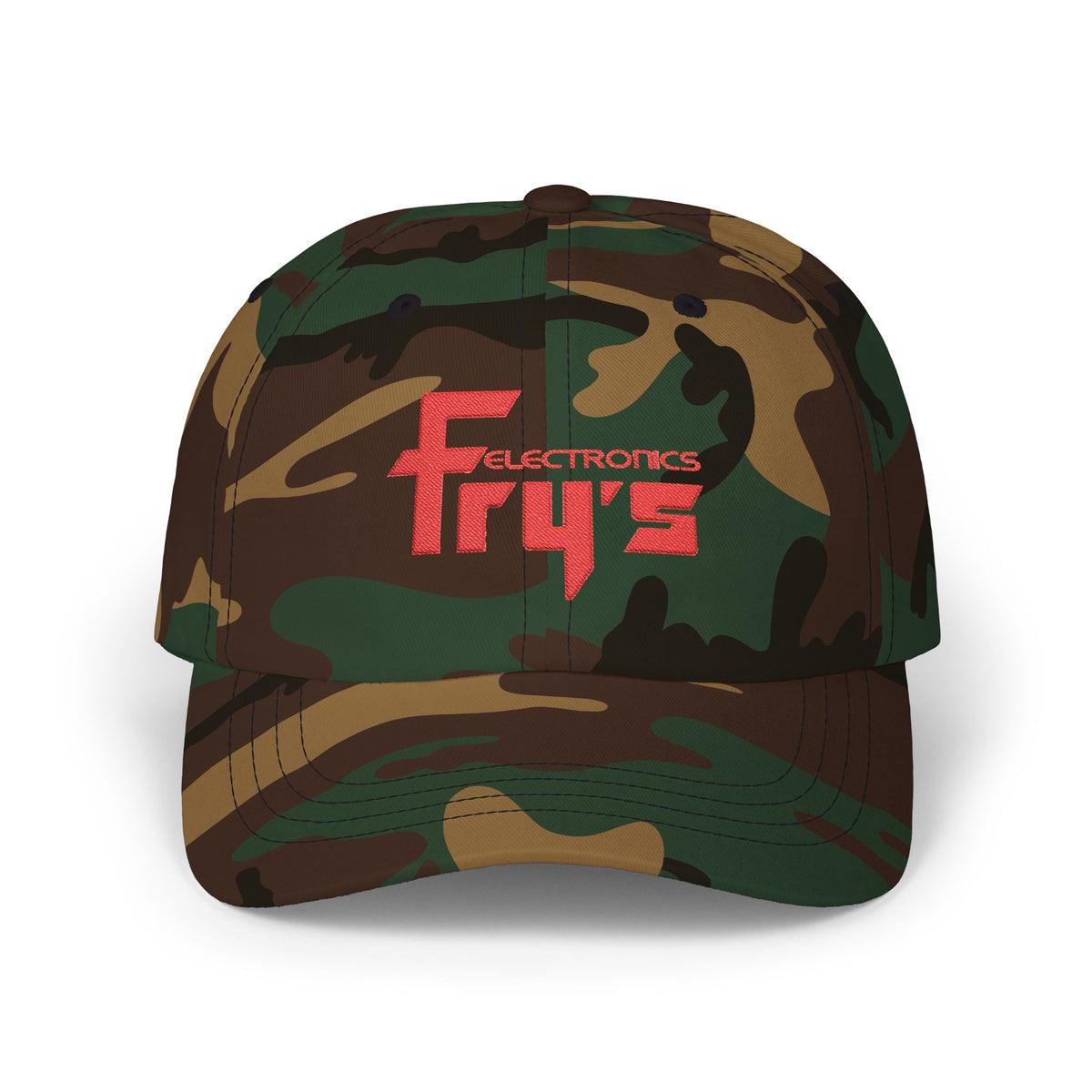 Fry's Electronics Embroidered Dad Cap Hat
