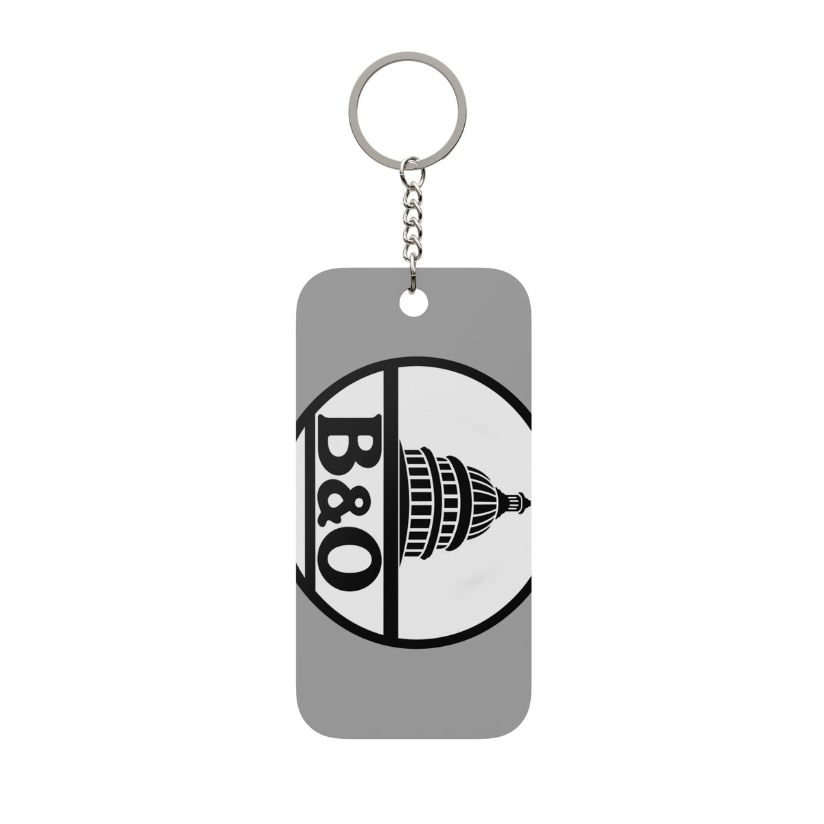 Baltimore and Ohio Railroad Double-Sided Keychain Charm