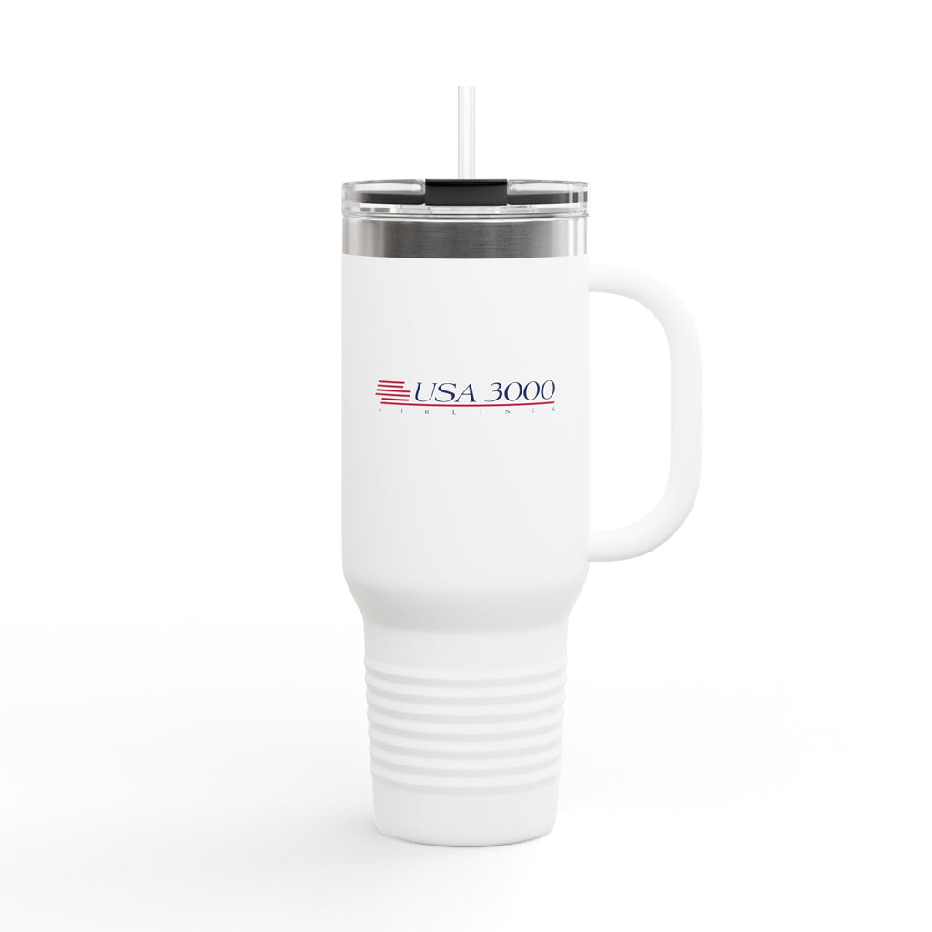 USA3000 Airlines 40oz Insulated Travel Mug Stainless Tumbler