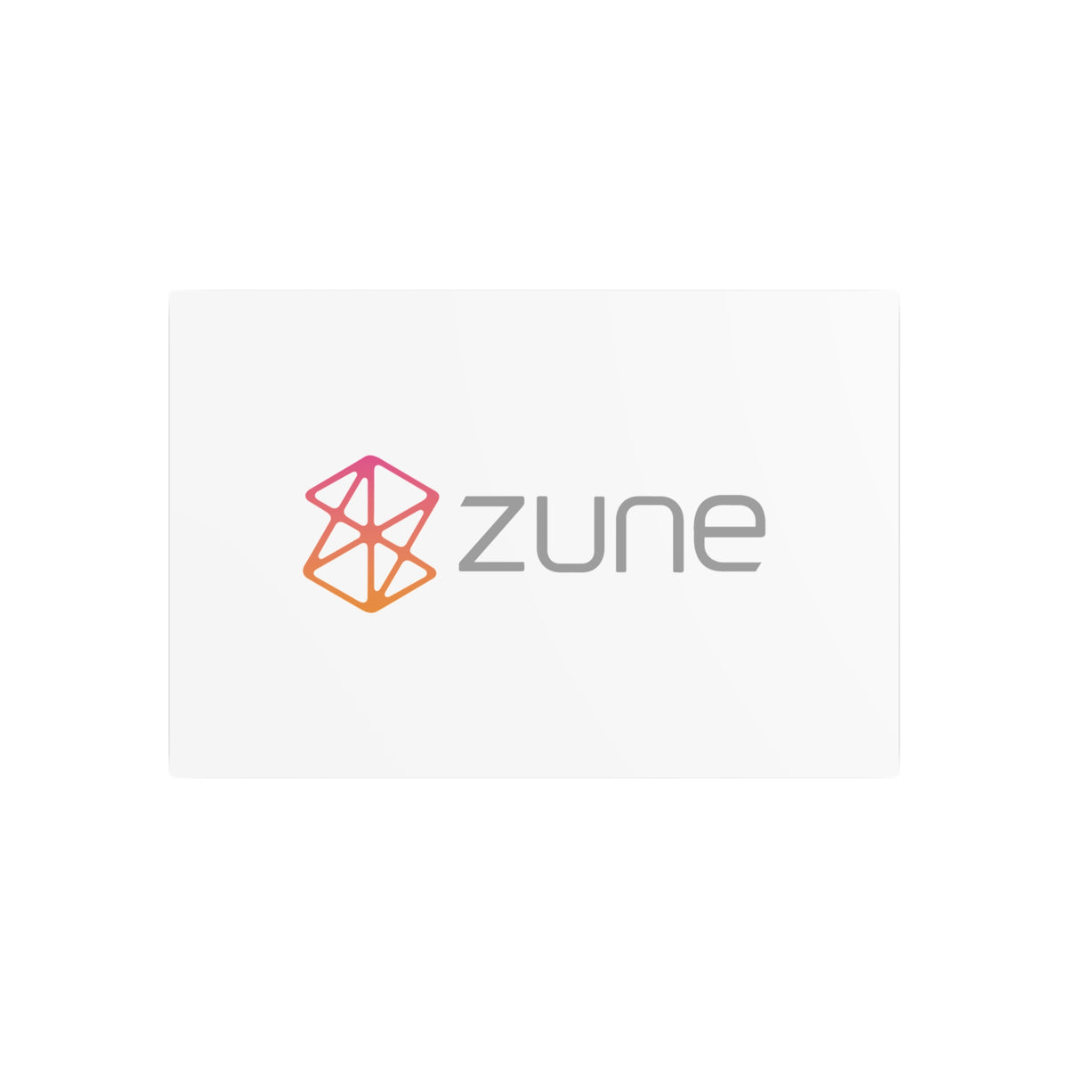 Zune Metal Sign