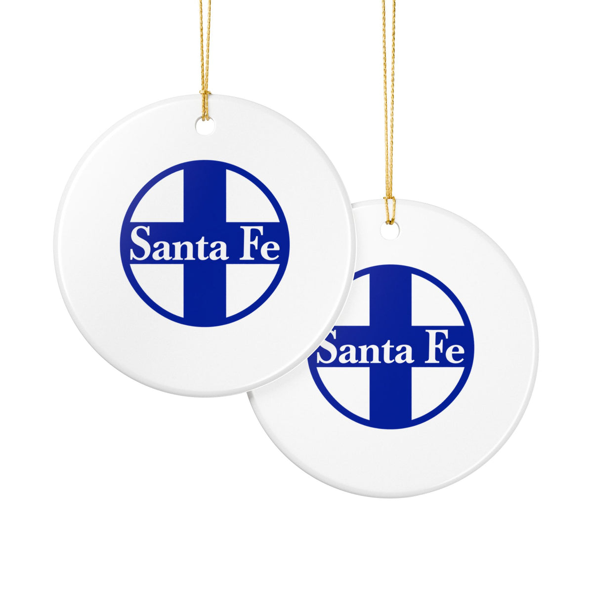 Atchison Topeka and Santa Fe Railway Ceramic Ornament