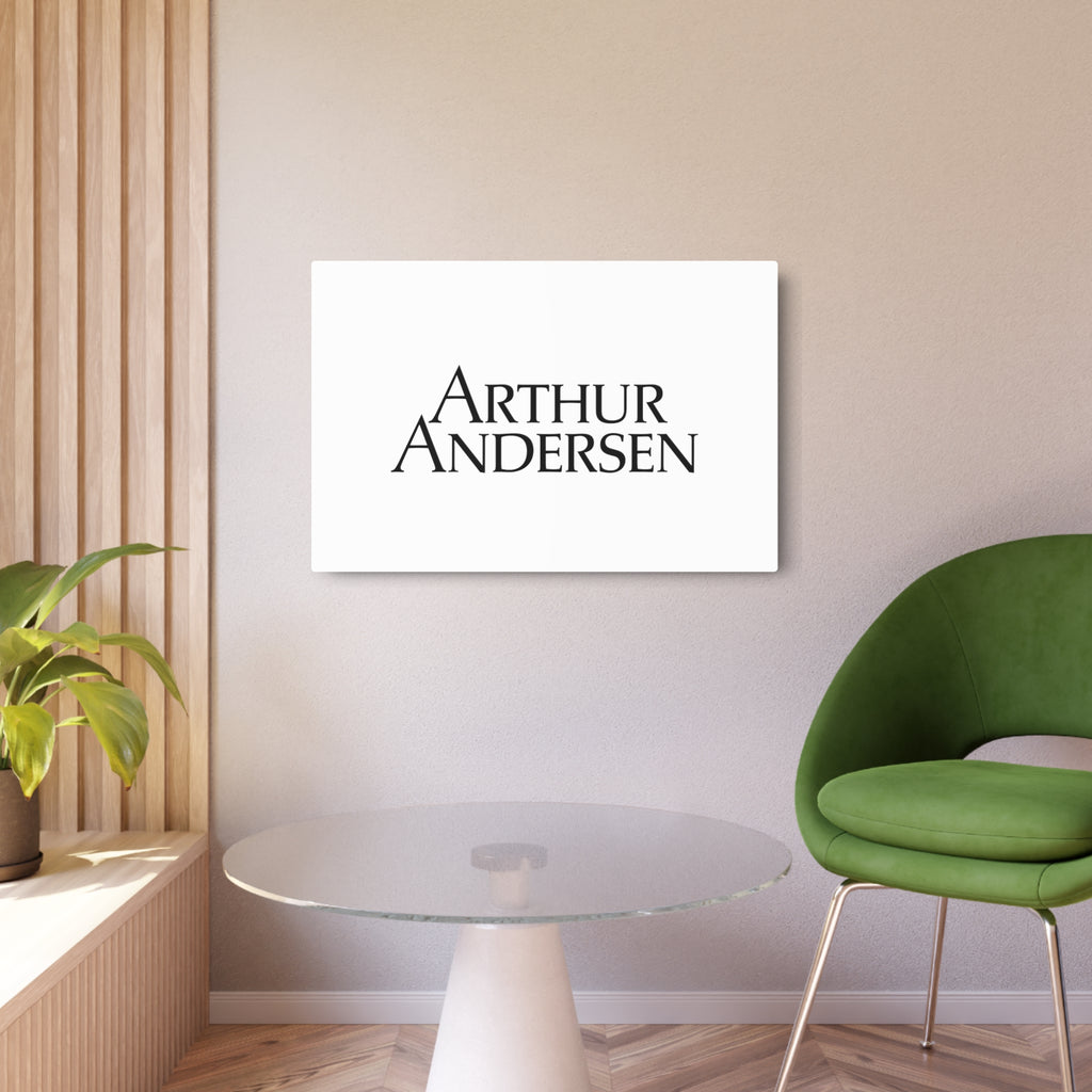 Arthur Andersen Metal Sign