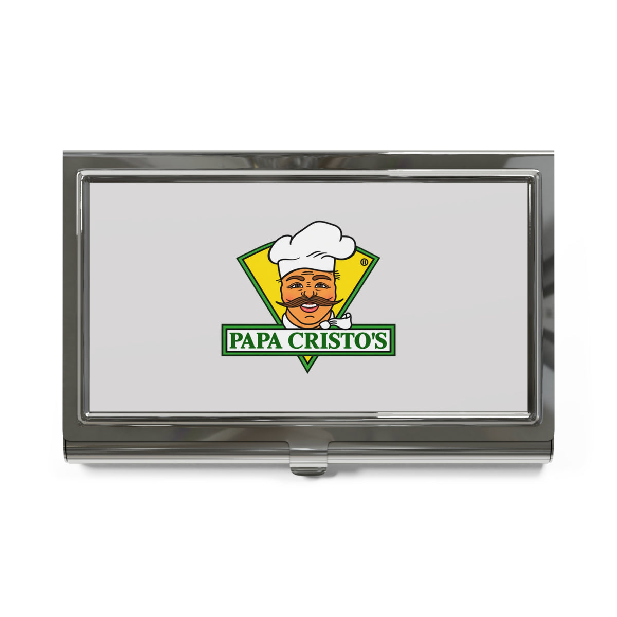 Papa Cristo's Metal Business Card Holder