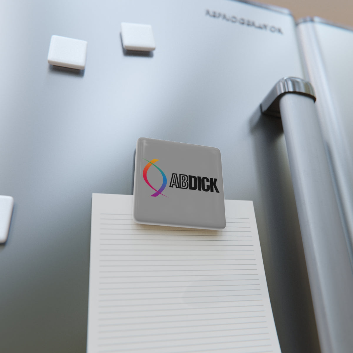 A. B. Dick Company Square Porcelain Fridge Magnet