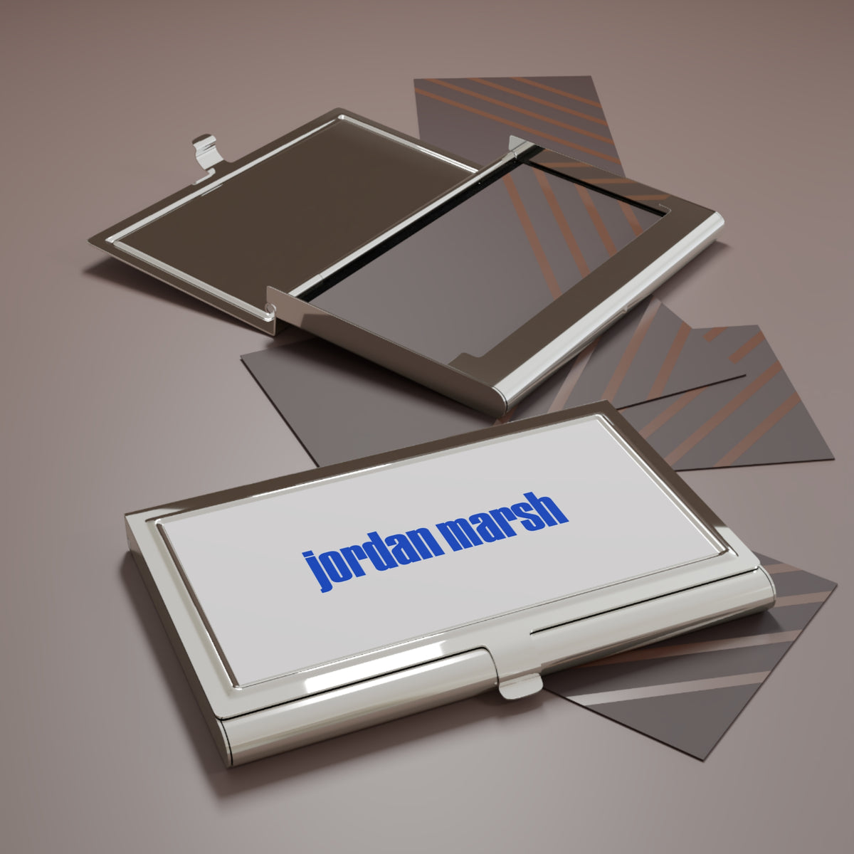 Jordan Marsh Metal Business Card Holder