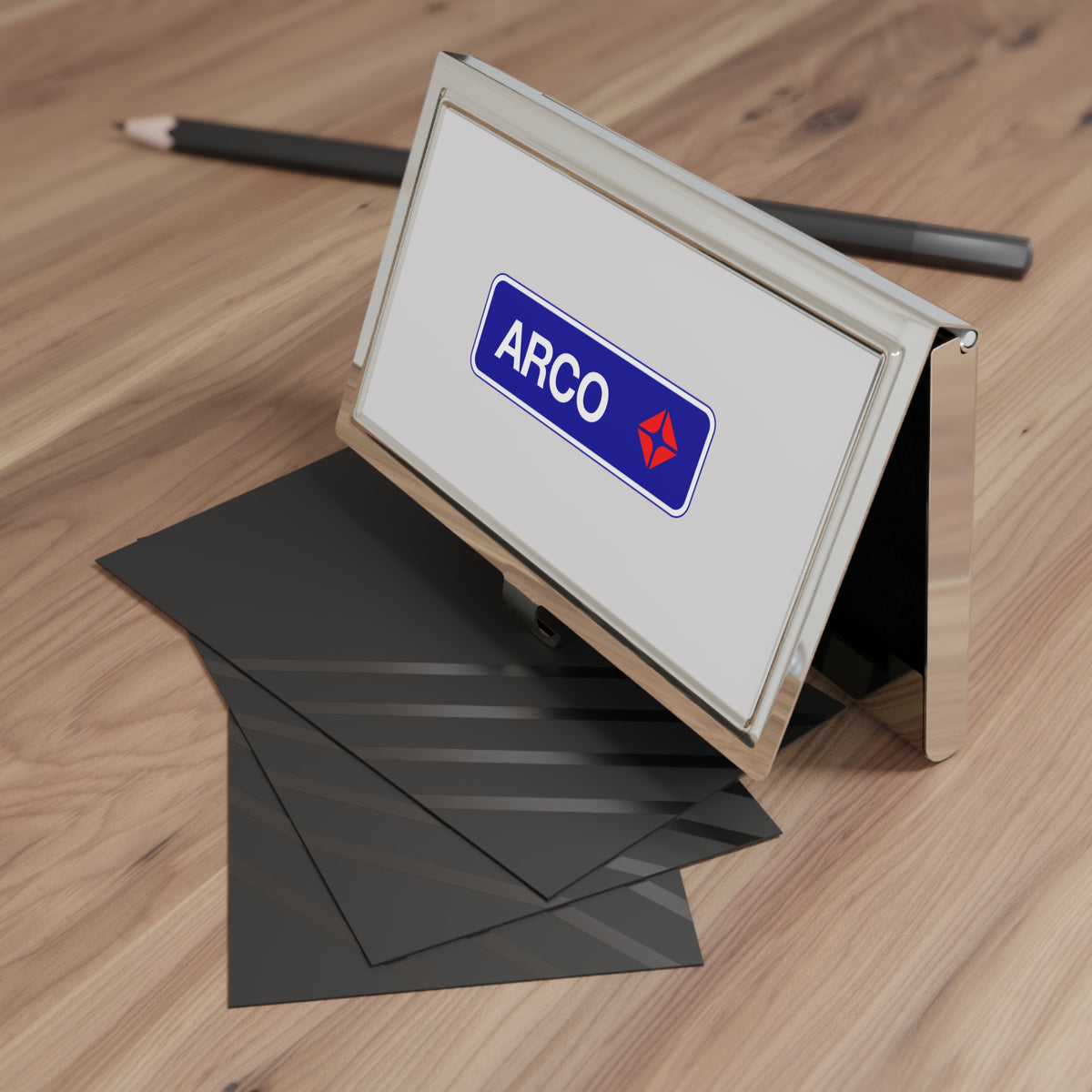 ARCO (Atlantic Richfield) Metal Business Card Holder