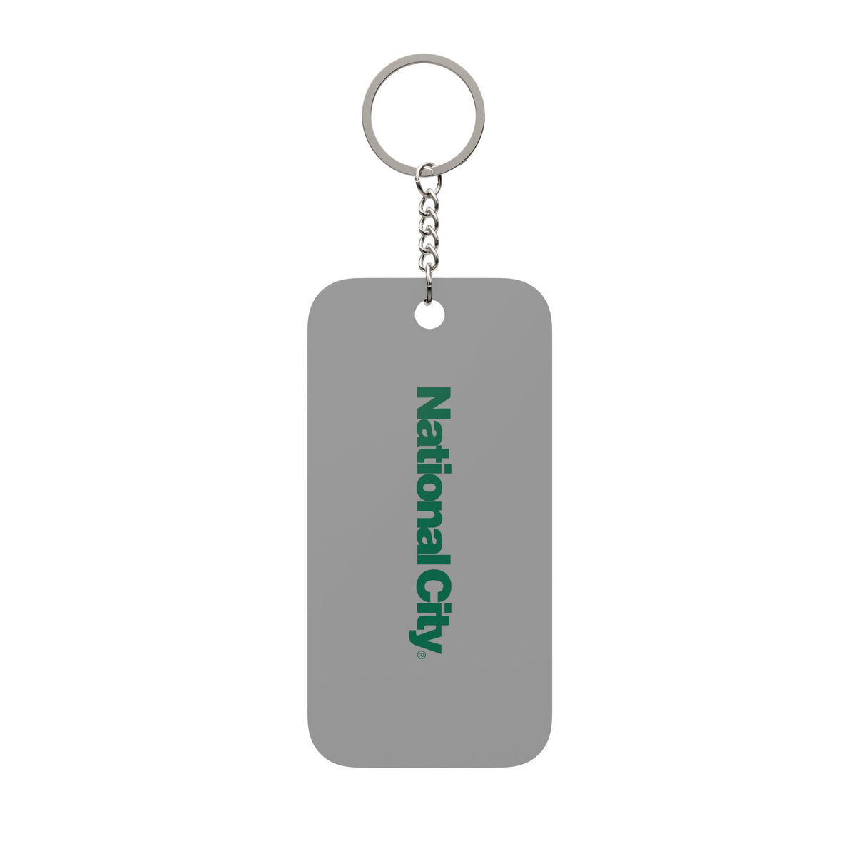 National City Bank Double-Sided Keychain Charm