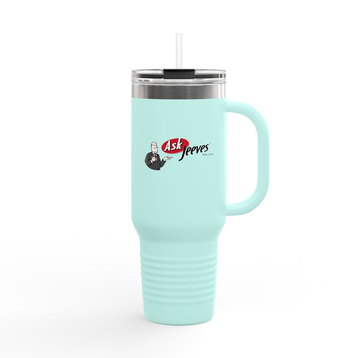 Ask Jeeves 40oz Insulated Travel Mug Stainless Tumbler